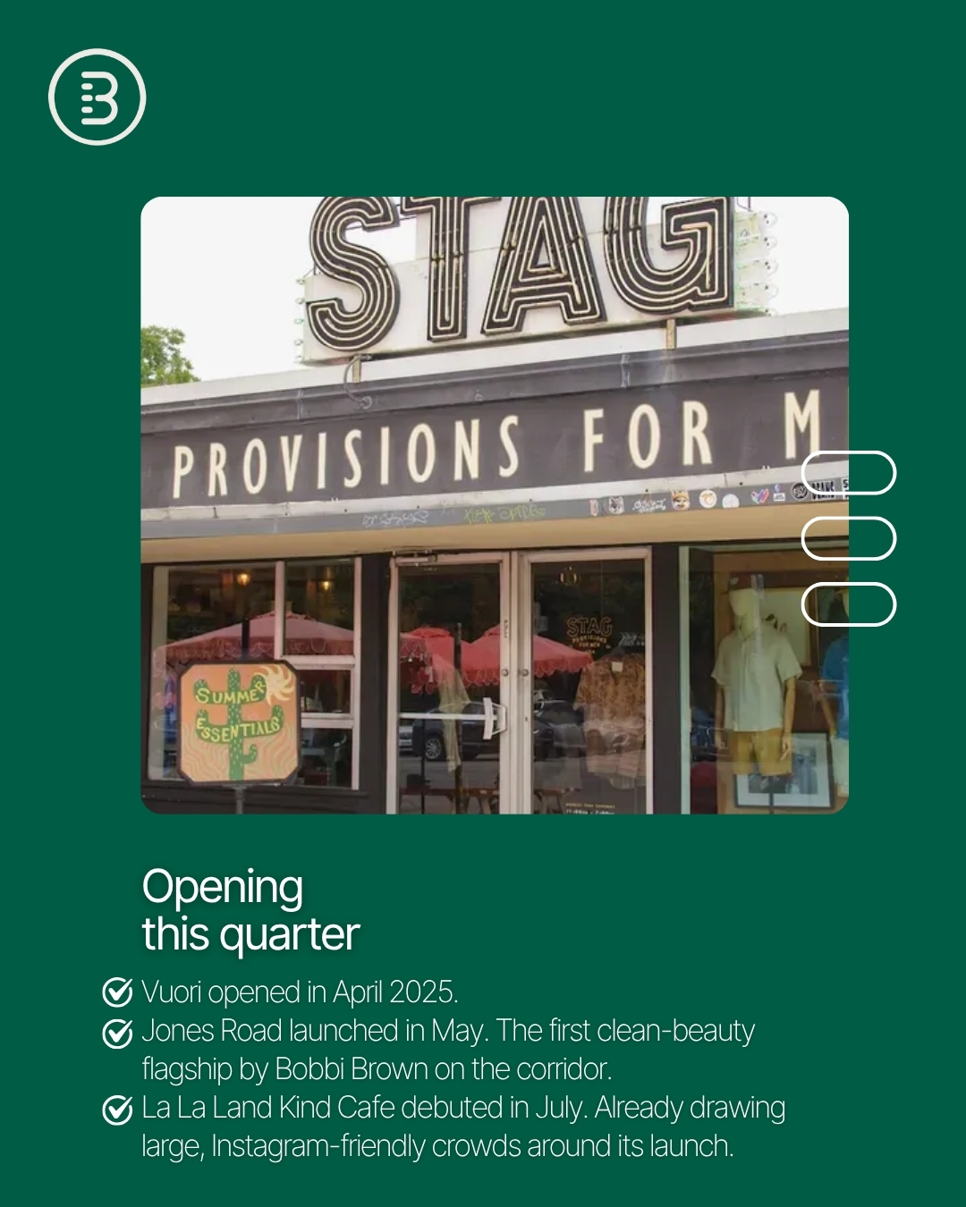 BROKER INSIGHTS ALERT: From Instagrammable café launches to skyrocketing rents, South Congress continues to deliver as one of the most competitive and culturally rich retail corridors in the U.S. (image 2)