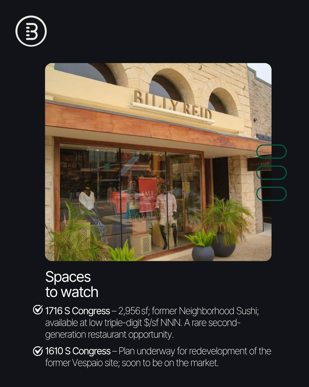 BROKER INSIGHTS ALERT: From Instagrammable café launches to skyrocketing rents, South Congress continues to deliver as one of the most competitive and culturally rich retail corridors in the U.S. (image 3)