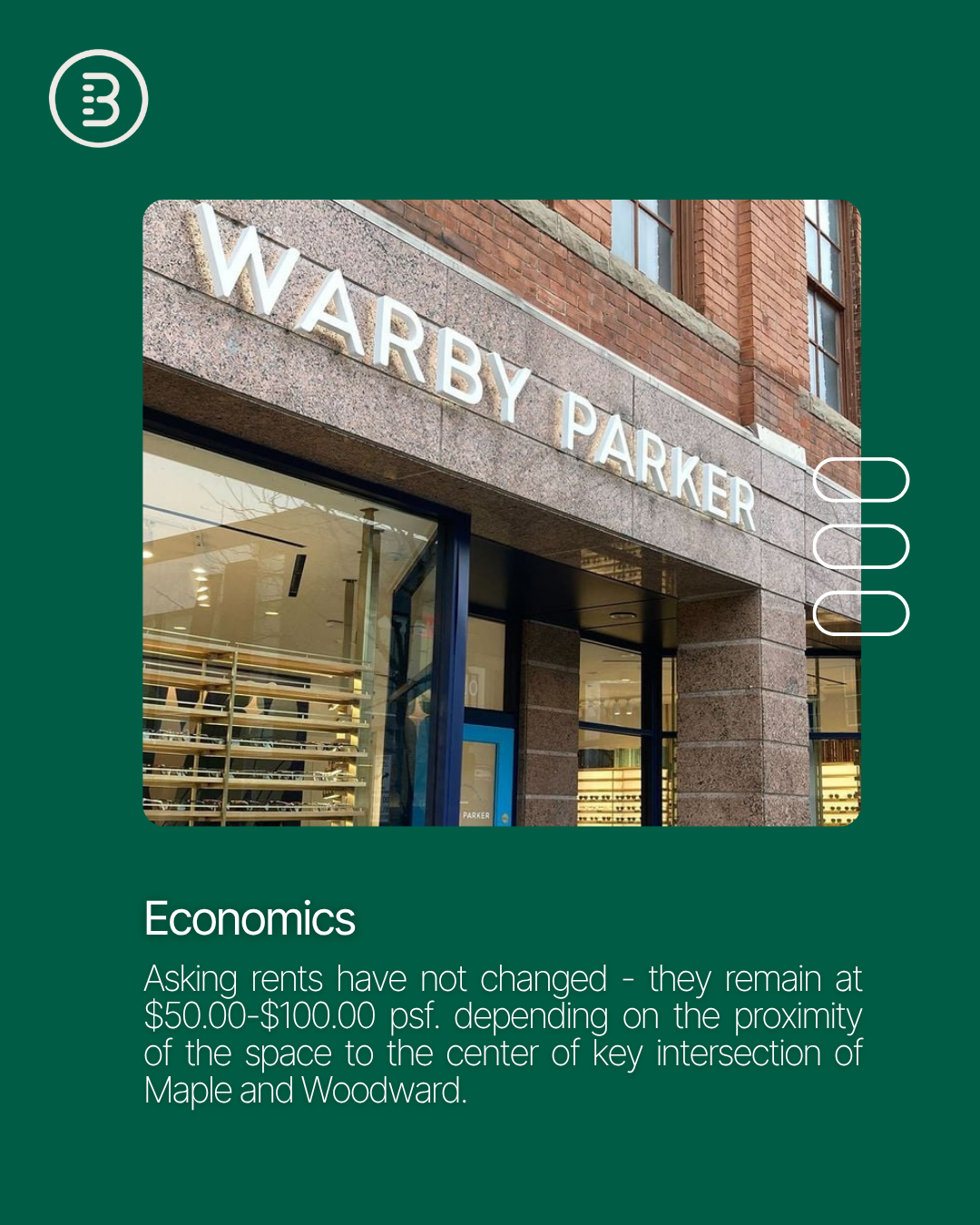 @[Downtown Birmingham](296)’s retail core is as tight as ever with low vacancy, high competition, and strong summer foot traffic thanks to city events and walkable charm (image 3)