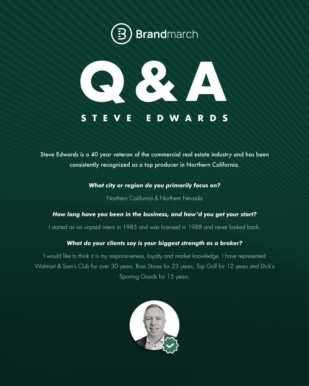 I'd like to welcome @[Steve Edwards](4ce9fc8b-890f-427e-ab46-3804eda42474) as one of our newest Featured Brokers (image 2)