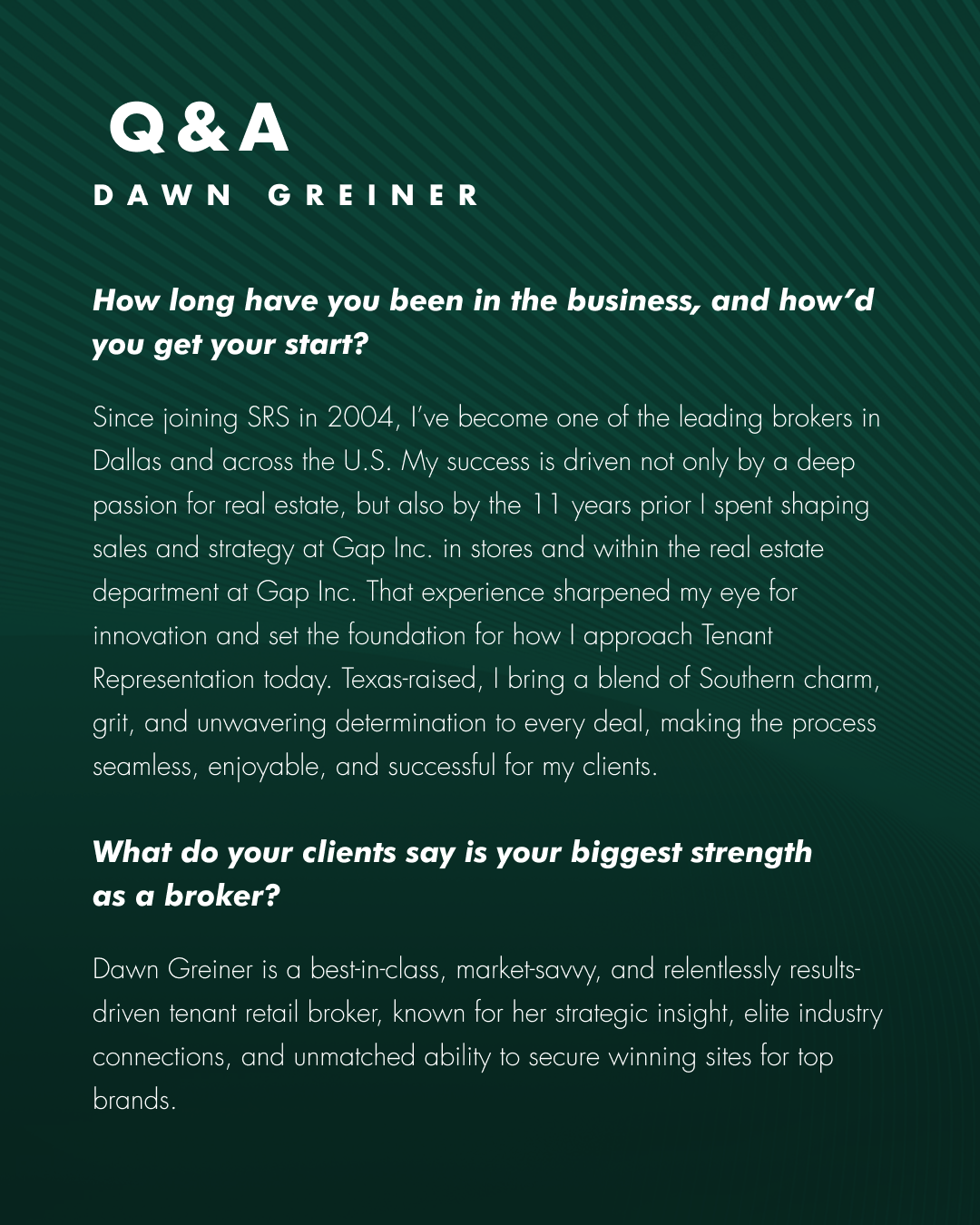 I am happy to introduce one of our newest Featured Brokers,  @[Dawn Greiner](41781c97-37bc-4d6f-8ace-6dfc6384c9e3) (image 2)