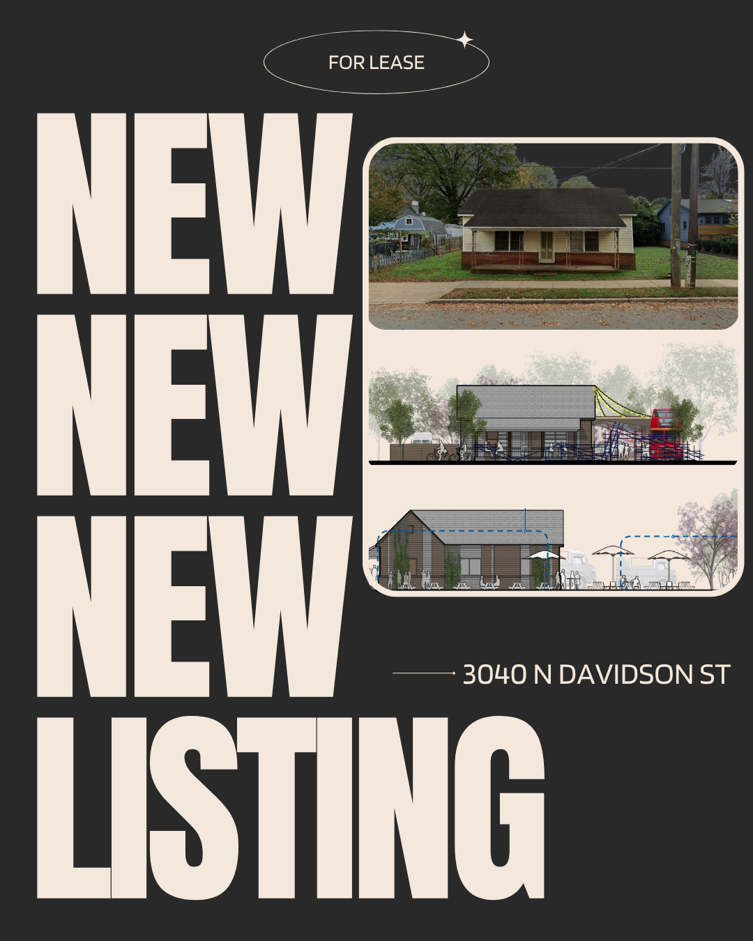 New Listing | 3040 N Davidson St, NoDa 📍
