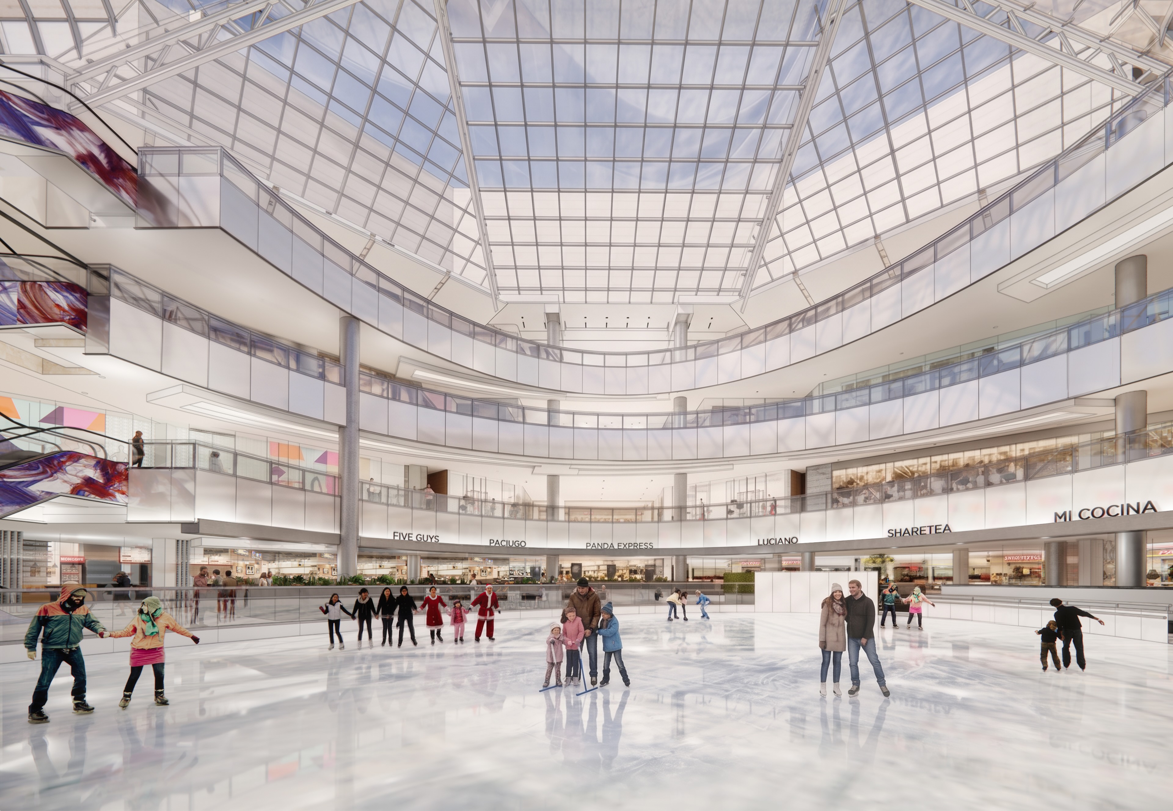 Galleria Dallas announces new designs to brighten ‘center court’ around ice skating rink