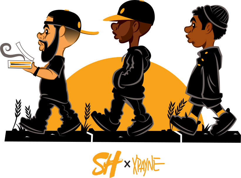 Slim + Husky's Pizza logo